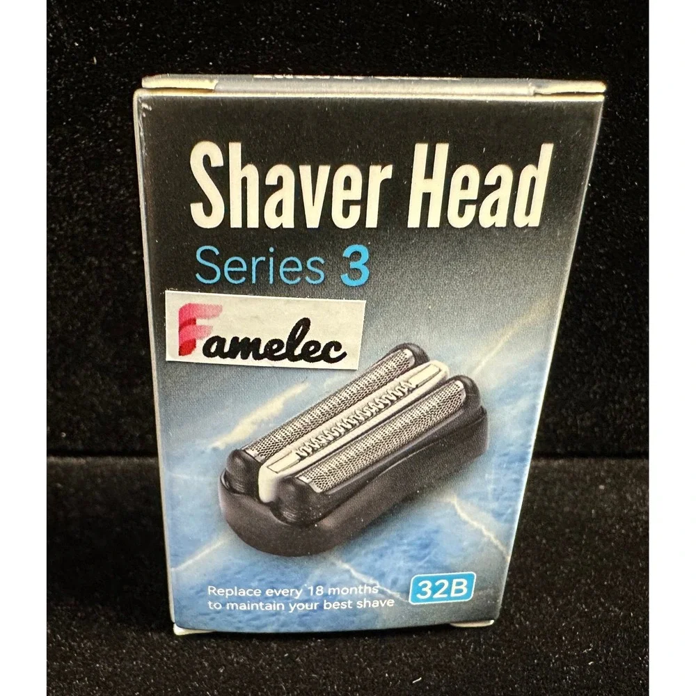 Series 3 Shaver Head Replacement Foil and Cutter Cassette 32B Black‎